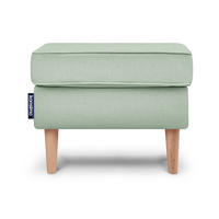 SITZHOCKER STRALIS zeitloses Design hohe Füße, hellgrün - Hellgrün, Textil (41/43/56cm) - KONSIMO®