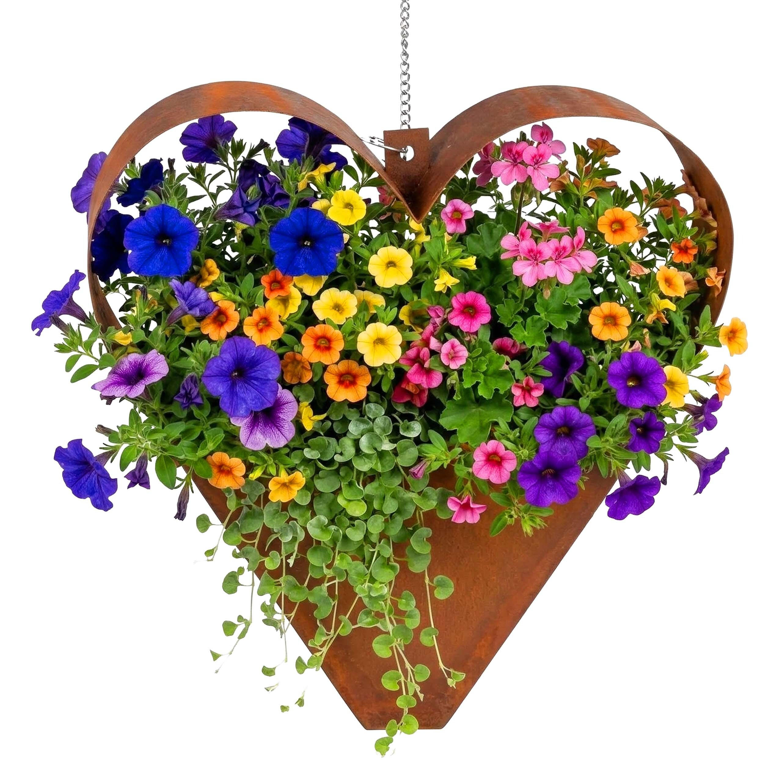 GARTENDEKO - Braun, Metall (27cm) - Relaxdays