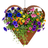 GARTENDEKO - Braun, Metall (27cm) - Relaxdays