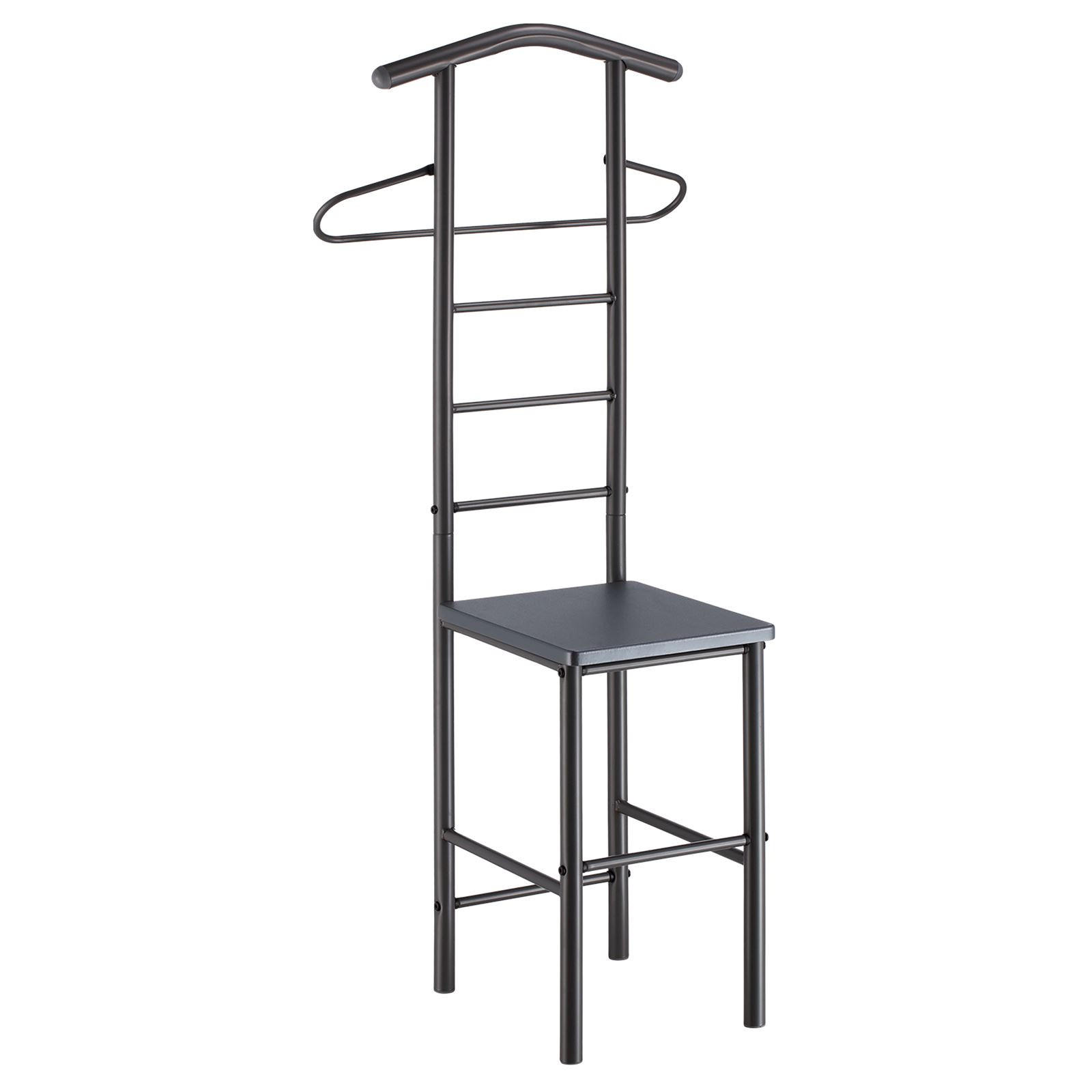 CARO-Möbel Herrendiener Grau, Grau 53x121x47 cm