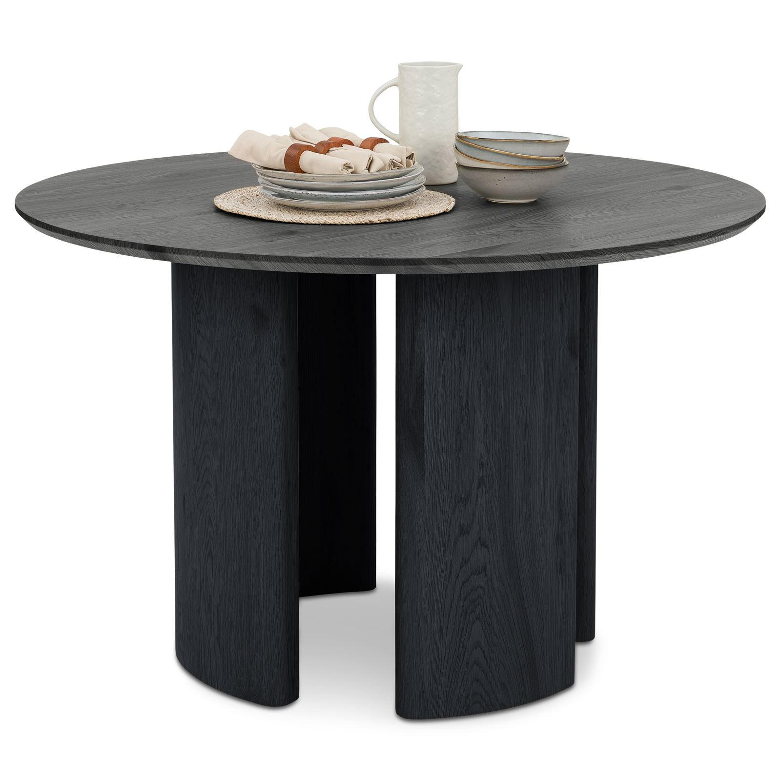 ESSTISCH ARVIKA schwarz - Schwarz, Holzwerkstoff (120/120/76cm) - IDIMEX