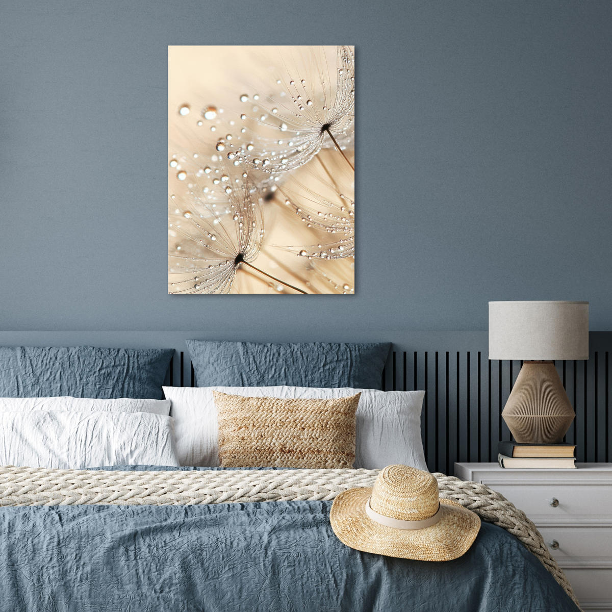 POSTER Löwenzahn - Abstrakt - Natur - Beige 60x80 cm - Braun, Papier (60/80/0.1cm) - MuchoWow