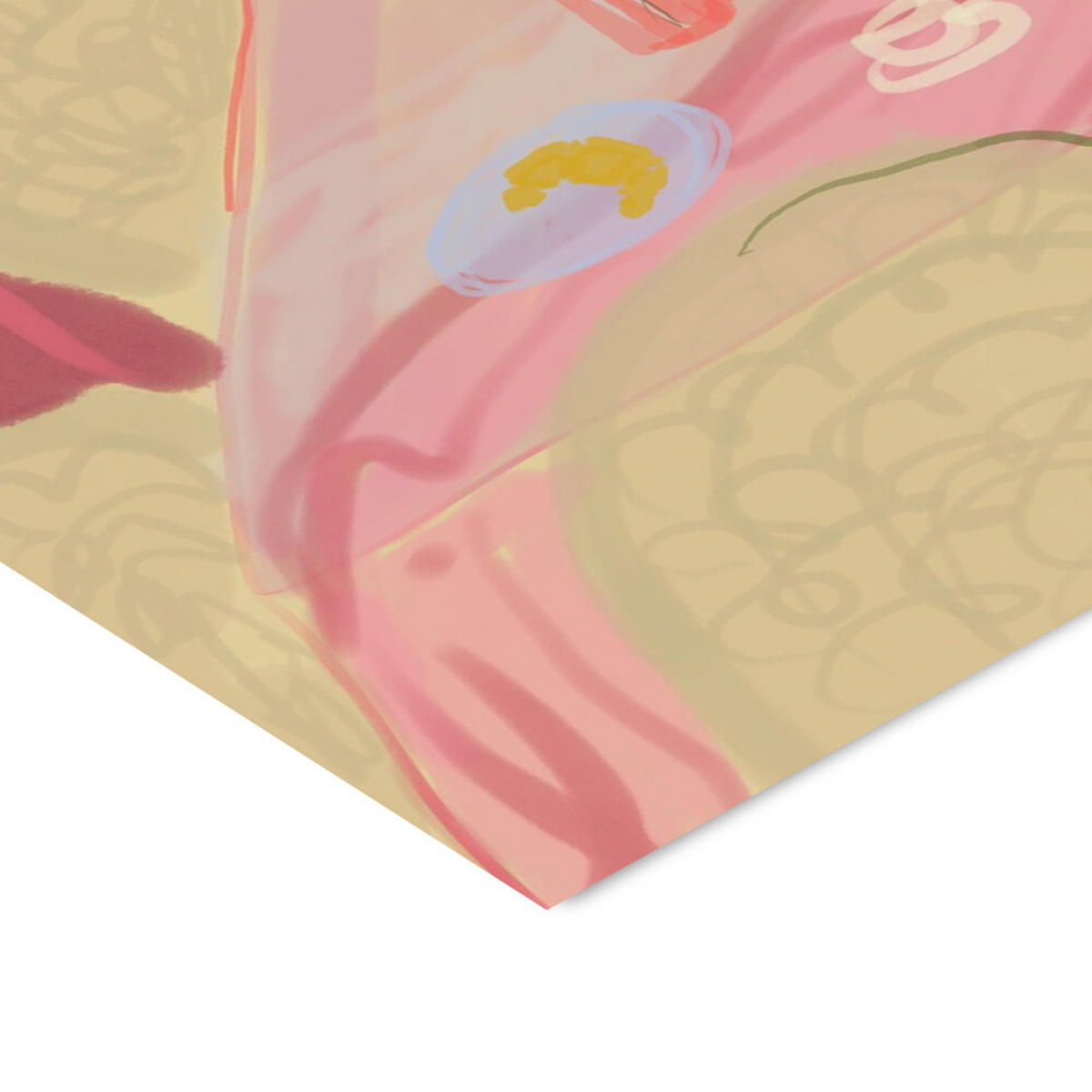 POSTER mit Rahmen Katharina Puritscher - Rose Table - Pink/Eichefarben, Holz/Papier (30/40cm) - Poster&Frame