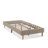 POLSTERBETT 90x190 cm Eris, Beige - Beige, Textil (192/92/30cm) - VS Venta-stock
