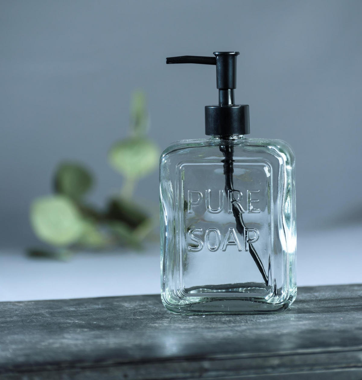 SEIFENSPENDER Glas Pure 550 ml 6/9,5/20 cm - Transparent, Glas (9.5/20/6cm) - Wenko