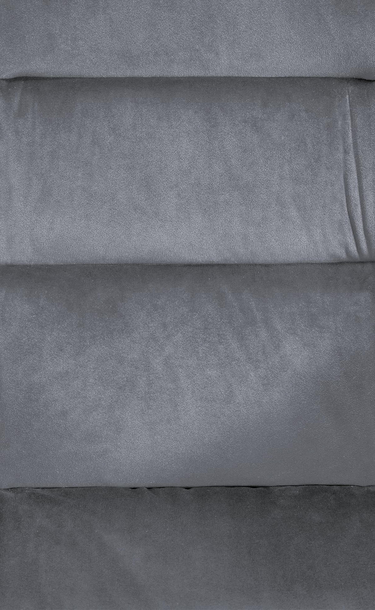 ARMLEHNENSTUHL Samt dunkelgrau - Dunkelgrau/Schwarz, Textil/Metall (57/90/63cm) - CLP