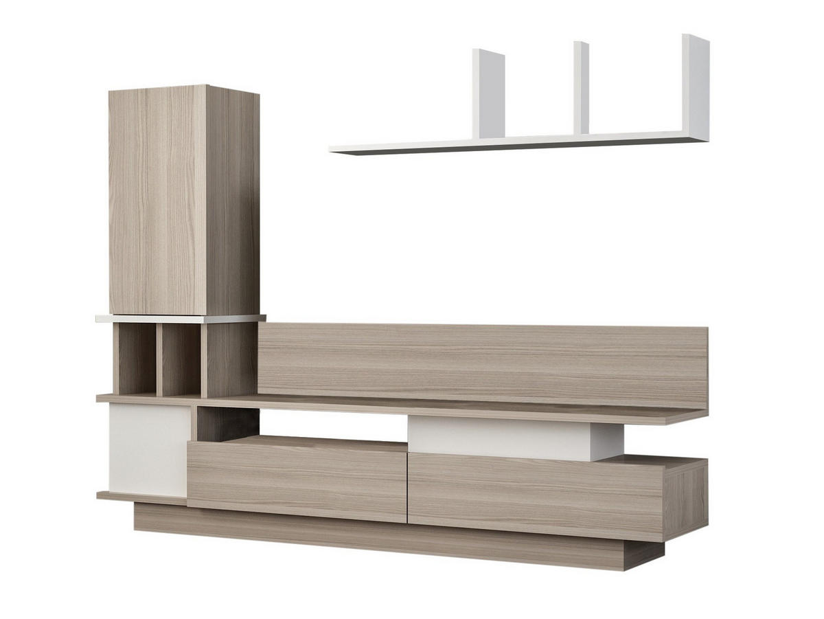 TV-MÖBEL como Hellgrau - Grau, Holz (31/117/149cm) - Habitat Garten