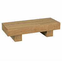 COUCHTISCH AKAL Akazie Wohnzimmertisch - Akaziefarben, Holz (120/45/30cm) - tinkaro