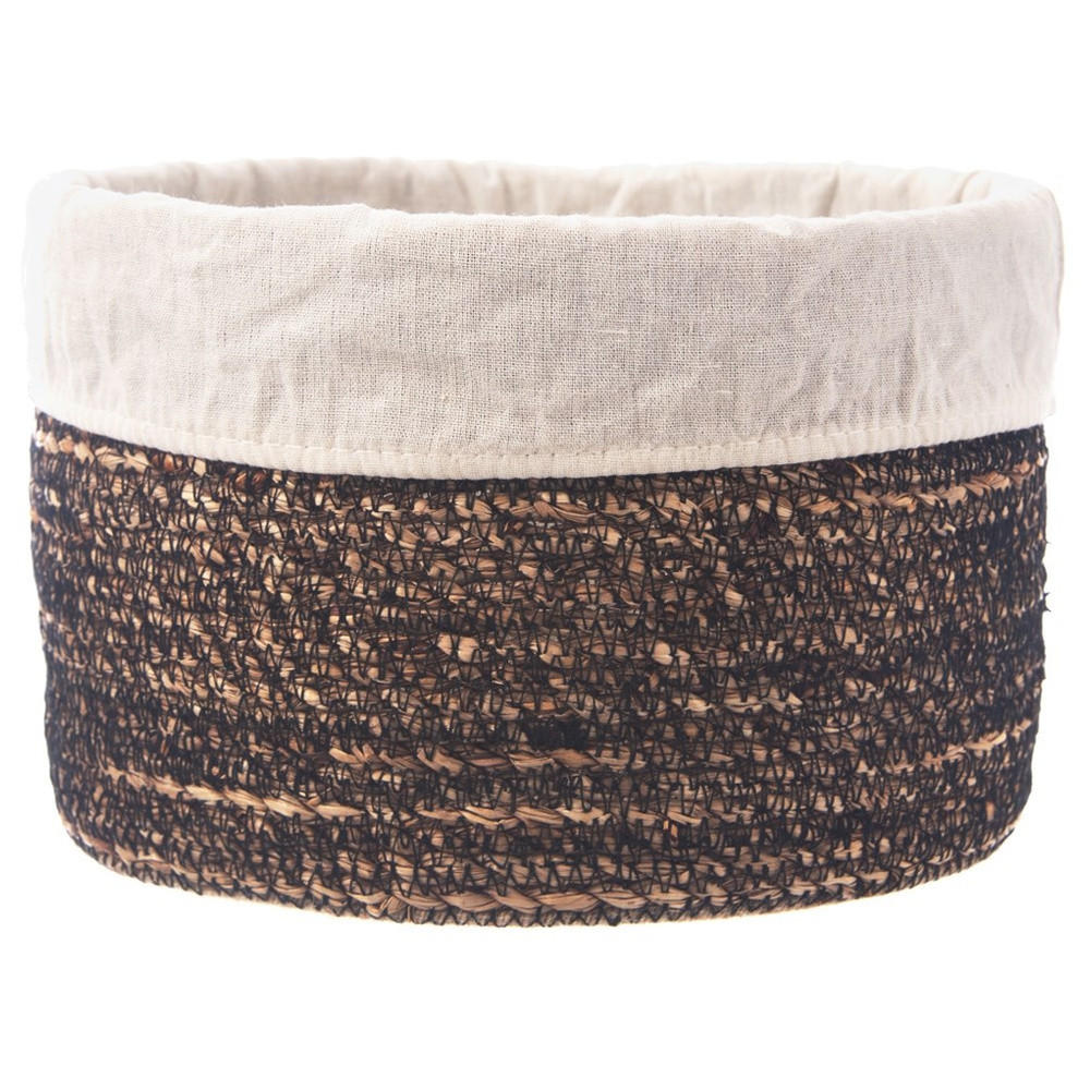 AUFBEWAHRUNGSKORB Wasserhyazinthe natur - Naturfarben, Naturmaterialien (20/13/20cm) - Orion 