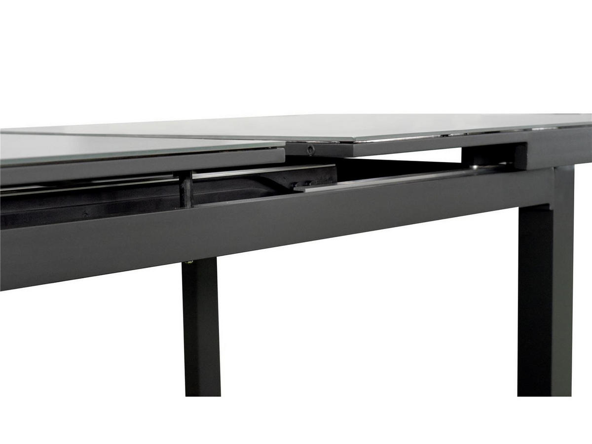 GARTENTISCH Chicago Aluminium ausziehbar 180-240/100/75 cm - Grau, Glas (180/100/75cm) - Green Spirit