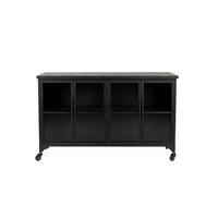 SIDEBOARD Ferre - Schwarz - 120/35/75 cm - Schwarz, Holz (35/75/120cm)