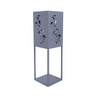 DEKOSÄULE Porto LED Stahl Grau 60x18x18cm - Grau, Metall (18/60/18cm) - DELUKE