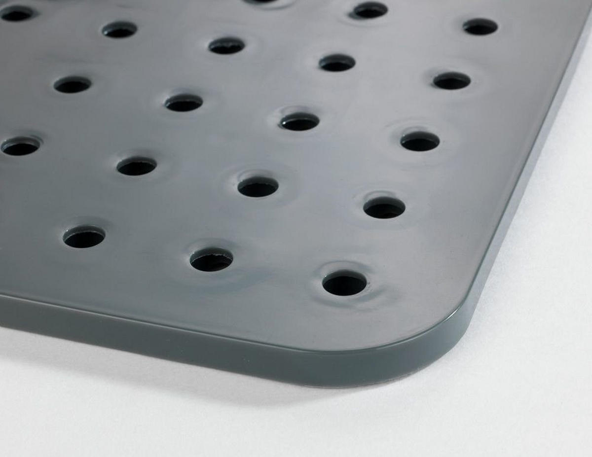SCHUTZMATTE für Waschbecken grau 31/27,5/1 cm - Grau, Kunststoff (27.5/1/31cm) - Wenko