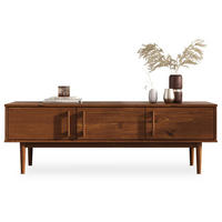 LOWBOARD TECCA Kastanie - Kastanienfarben, Holz (145/48/41cm) - IDIMEX