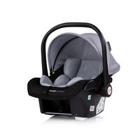 BABYSCHALE Amore i-Size Gr. 0+ hellgrau (0 - 13 kg) Kissen Griff verstellbar - Schwarz, Kunststoff (40/56/62cm) - Chipolino