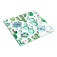 GLASPLATTE 60x52 cm Kakteen - Grün, Glas (60/0.4/52cm) - TULUP