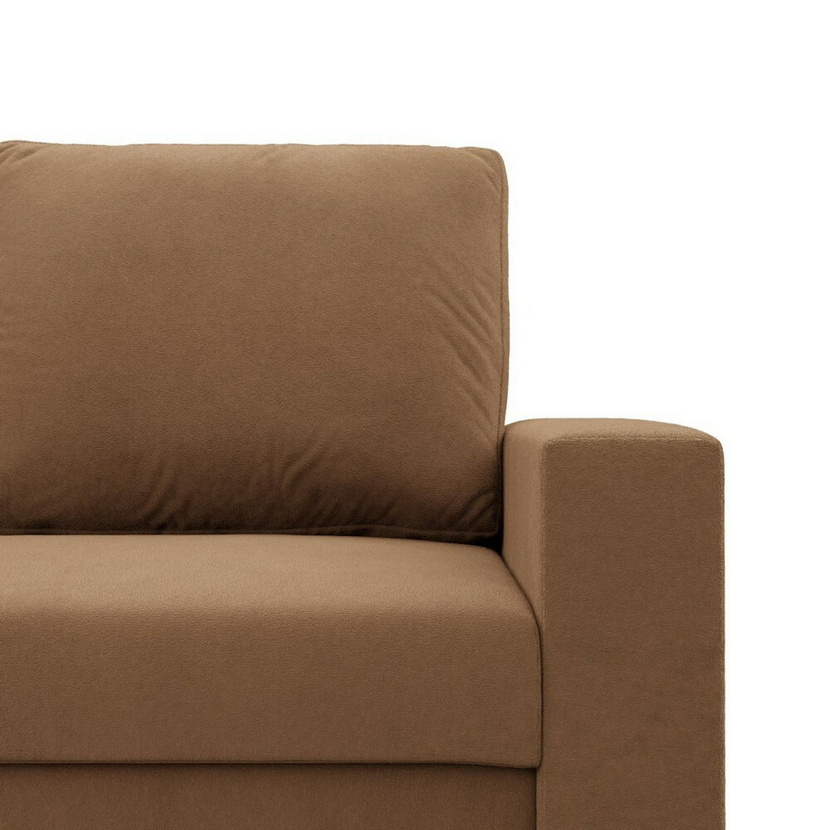 SOFA Neo mit gerader Armlehnen cappuccino - Cappuccino, Textil (148/90/87cm) - SIMKAM Furniture