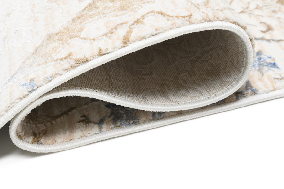 TEPPICH HERA Creme Blau 160/230 cm - Blau/Creme, Textil (160/230cm) - Tapiso