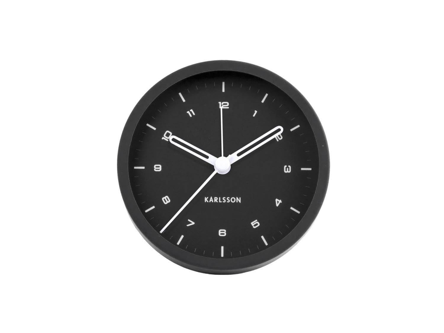 WECKER Schwarz 9/9 cm - Schwarz, Metall (9/9/3cm) - KUNSTLOFT