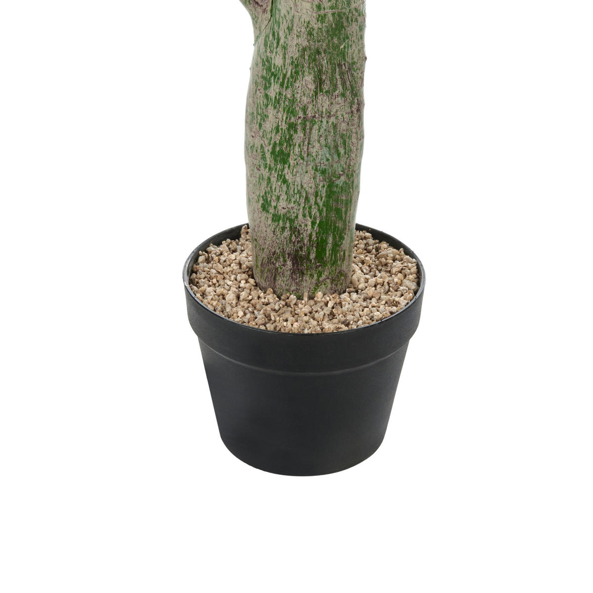 KUNSTPFLANZE im Blumentopf 150 cm Grün/Schwarz Opuntia Cactus - Schwarz/Grün, Kunststoff (150cm) - Beliani