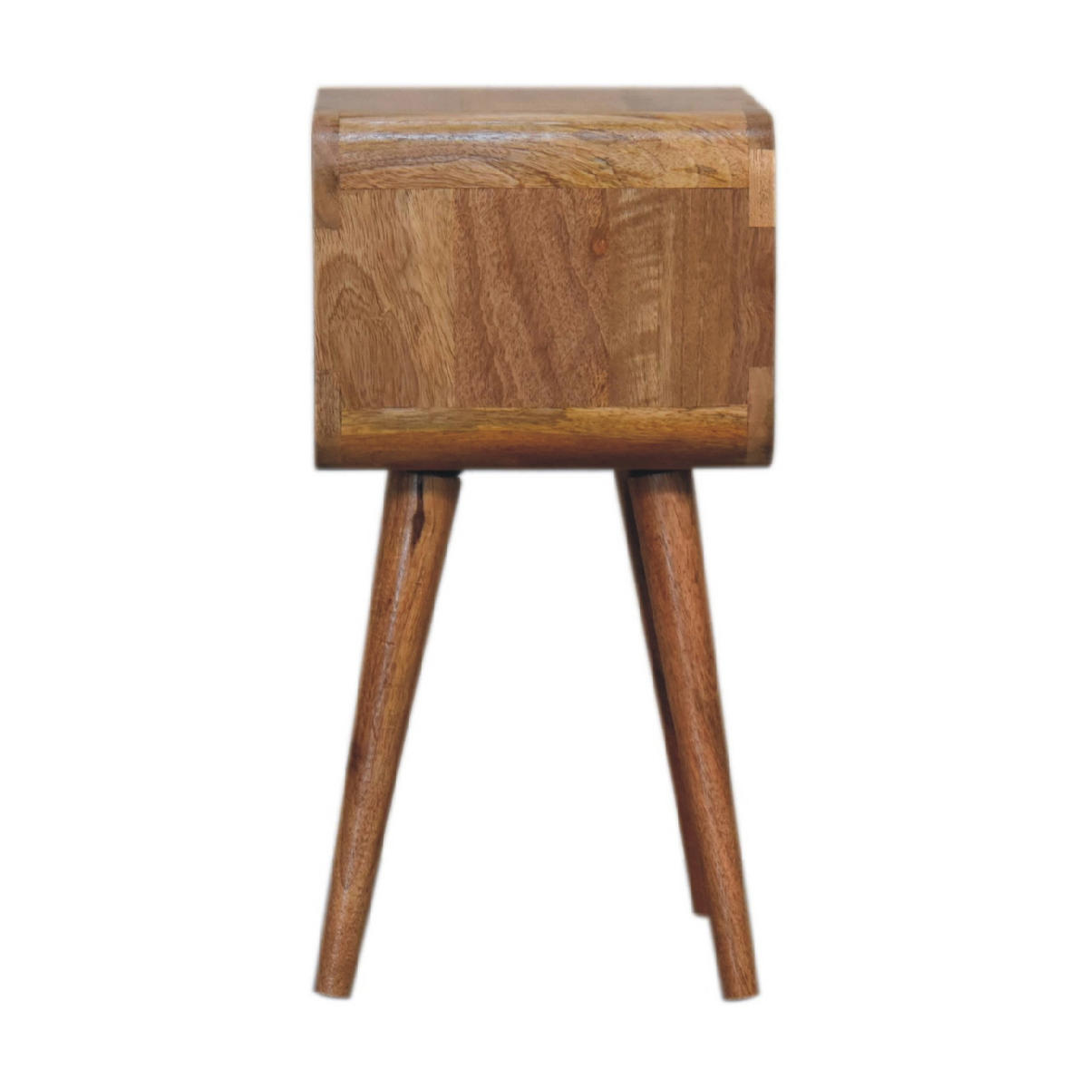 NACHTTISCH aus Massivholz - Messingfarben/Braun, Holz/Metall (30/50/25cm) - Artisan Furniture