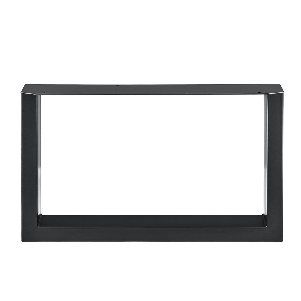 TISCHGESTELL-SET 2 TLG. Makers - Schwarz, Metall (64/40/8cm) - [en.casa]