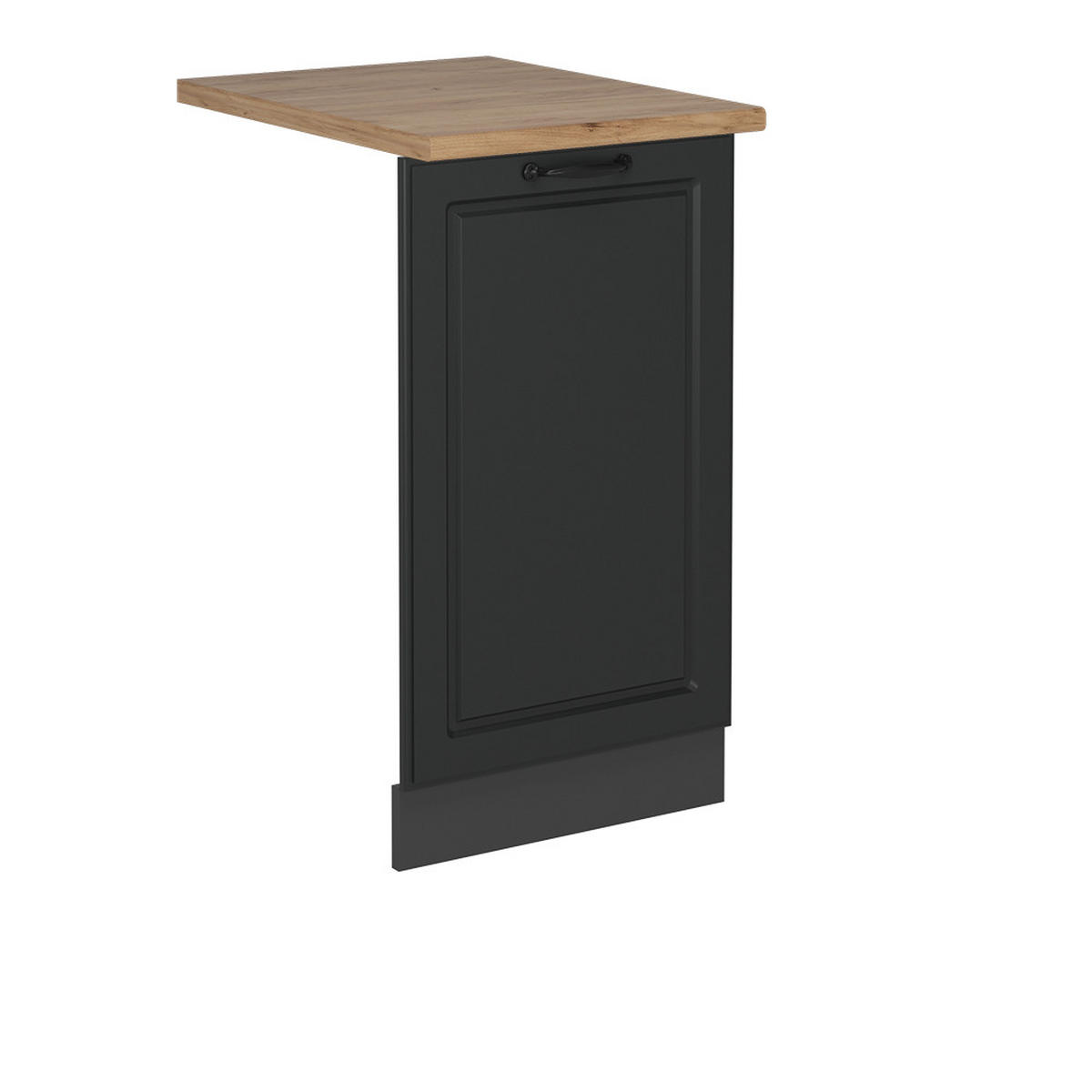 GESCHIRRSPÜLBLENDE R-Line Anthrazit Landhaus 45 cm , AP Eiche - Anthrazit, Holzwerkstoff (45/81.8/1.6cm) - Vicco