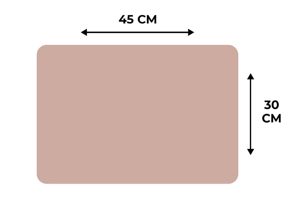 PLATZSETS 6er-Set Rosa - Palette - Einfarbig - Einfarbig rosa 45x30 cm Tischset - Altrosa, Kunststoff (0.3/45/30cm) - MuchoWow