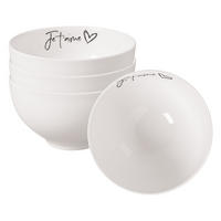 BOLS JE T'AIME Statement weiß ø 13,8 cm 4er Set - Weiß, Keramik (13.8cm) - Villeroy & Boch