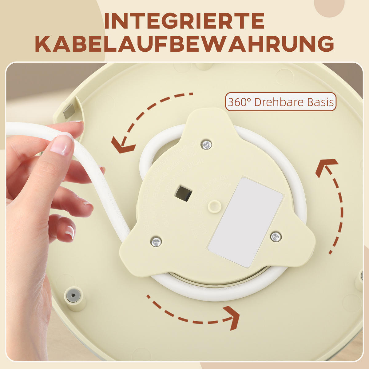WASSERKOCHER DE-07915 2200W, 1,7L mit Sichtfenster Beige - Beige, Kunststoff (19.5/23.4/24.2cm) - ComfortXL