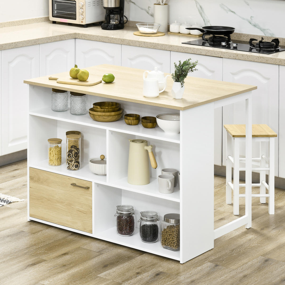 BARTISCH Weiß 1 Stück - Weiß, Kunststoff (116/79.5/91cm) - GiPP
