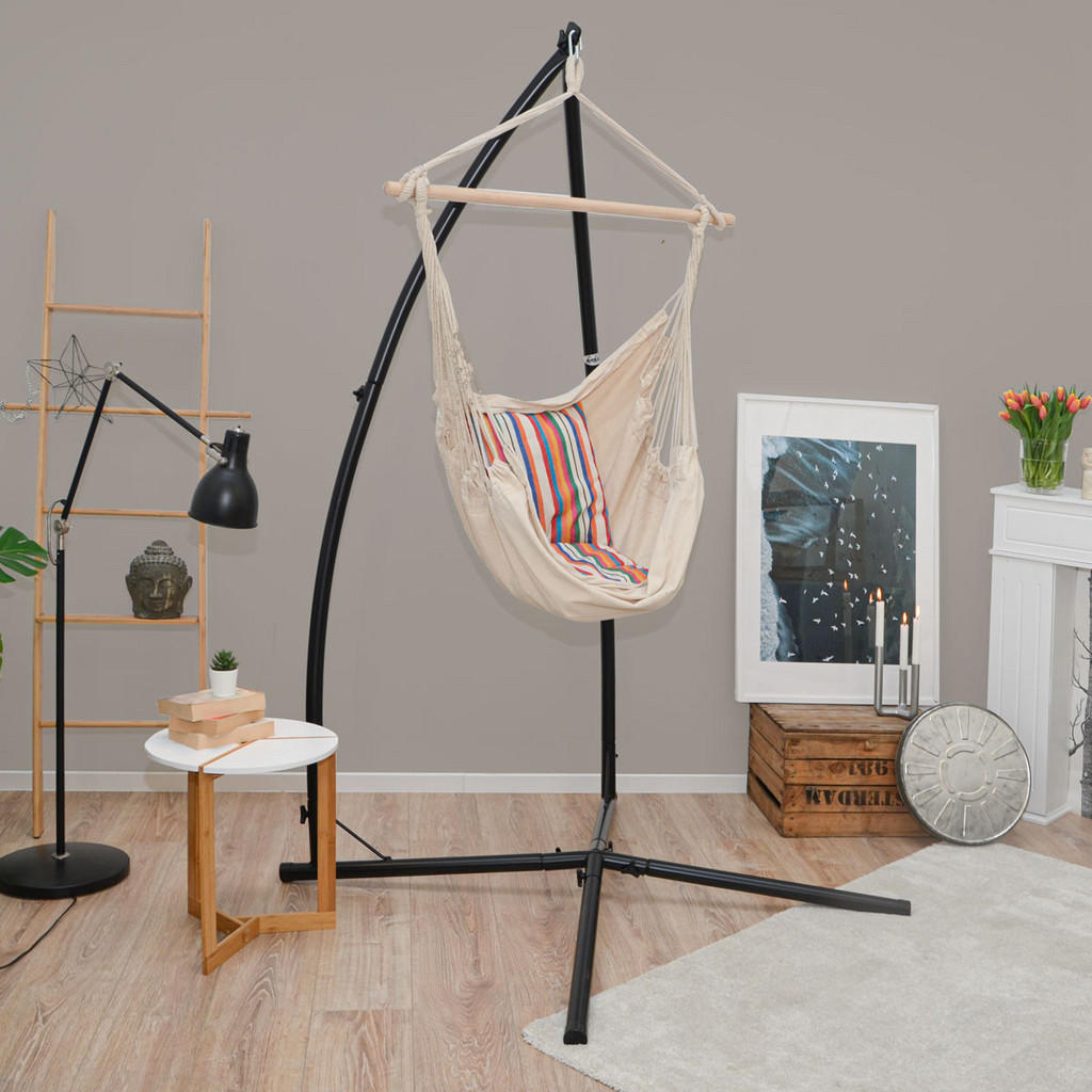 Thumbnail - Amanka Hängesessel, Beige, Textil, Rechteckig, 110x215x110 cm, Gartenmöbel, Hängesessel