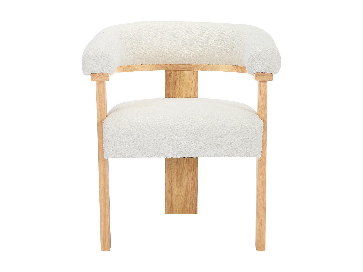 STUHL - 64 cm x 60 cm - Stoff - Naturfarben Hell, Weiß - LIVELIA - Naturfarben/Weiß, Textil (64/78/60cm) - Vente-Unique