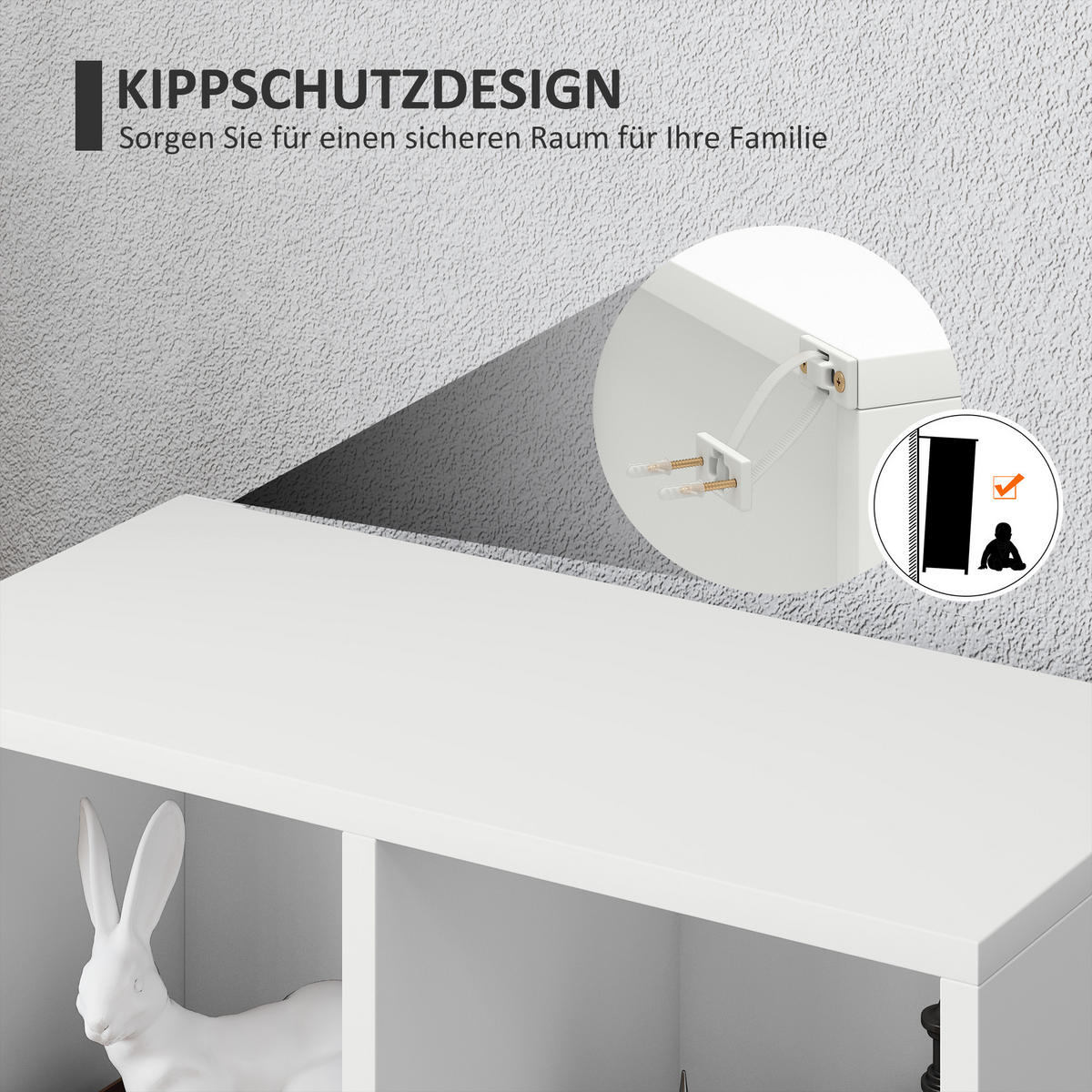BÜCHERREGAL, Standregal mit 5 Ebenen, Aufbewahrungsregal, für Wohnzimmer - Weiß, Karton (24/80/50cm) - HOMCOM