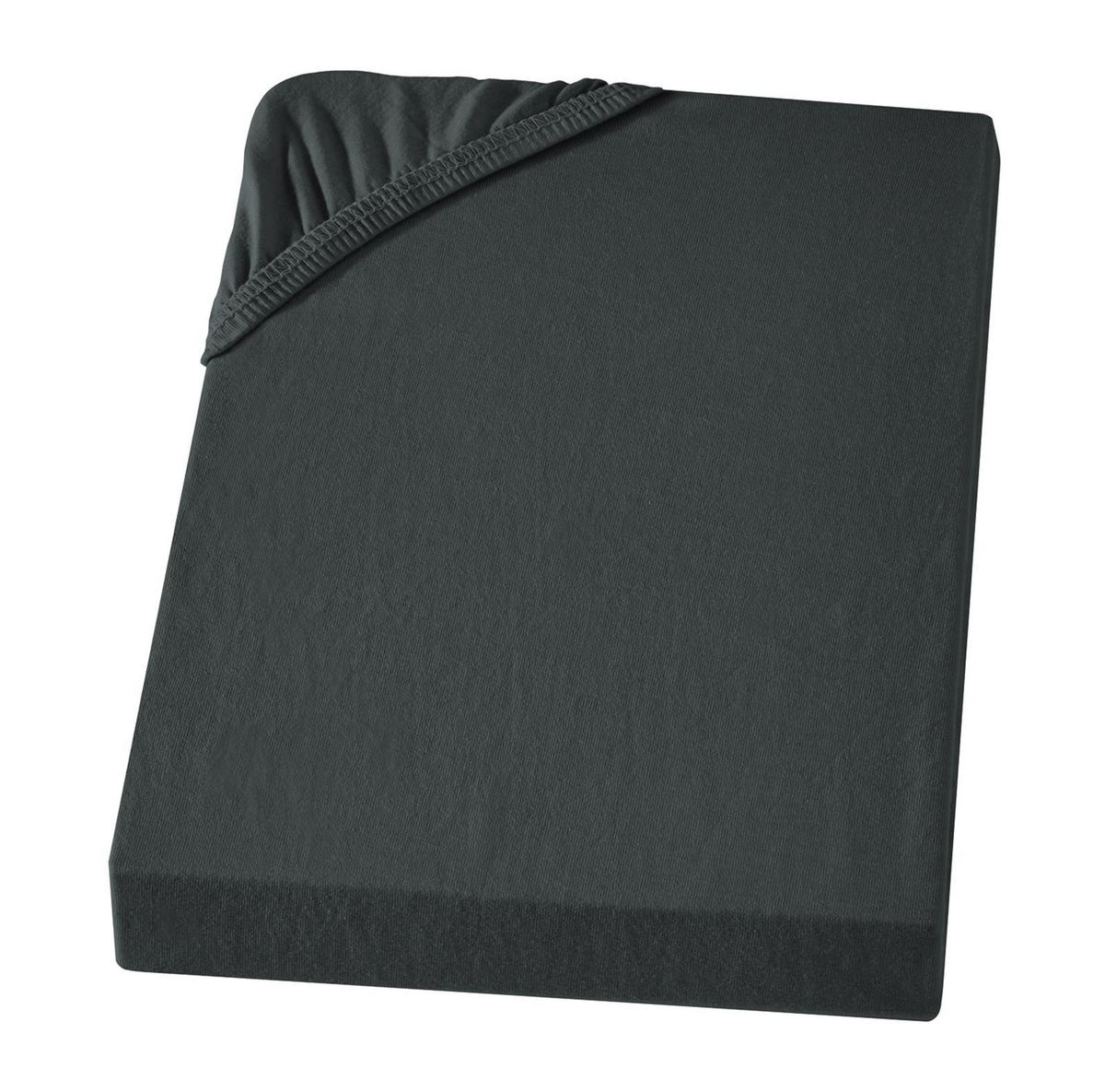 BIBER-SPANNBETTLAKEN 180x200 Warme Winter Flanell Bettlaken aus 100% Baumwolle, Spannbetttuch Laken Uni Anthrazit - Made in Germany - Anthrazit, Textil (180/200cm) - Carpe Sonno