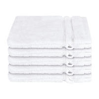 WASCHHANDSCHUHSET Milano - 5-teilig - 16 x 22 cm - Weiß - Weiß, Textil (16/22cm) - SCHIESSER