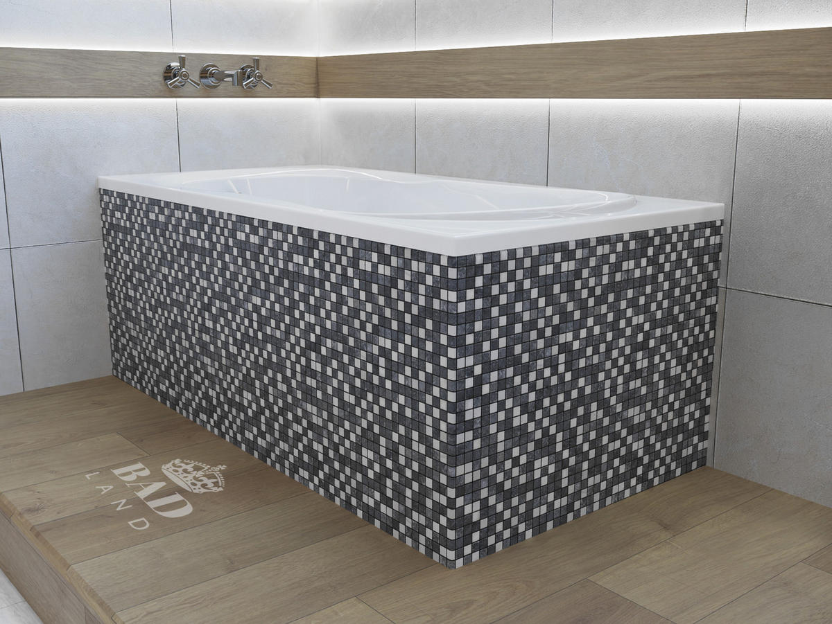 BADEWANNE Rechteck GRACJA 170/70 Ablauf & Füße - Weiß, Kunststoff (70/56/170cm) - bad land