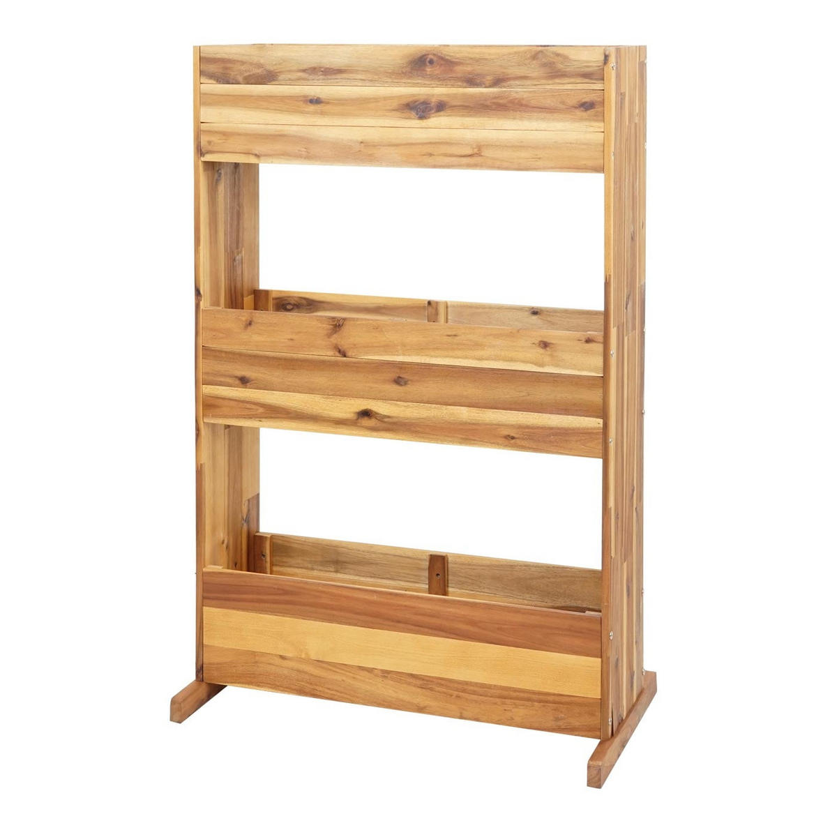 PFLANZKASTENREGAL 115x71x40cm Braun - Braun, Holz (71/115/40cm) - PROREGAL