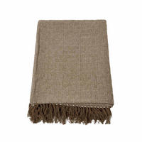 ÜBERWURF Malda 225/255 cm, Baumwolle mit Rautenmuster - Braun, Textil (225/255cm) - Homescapes