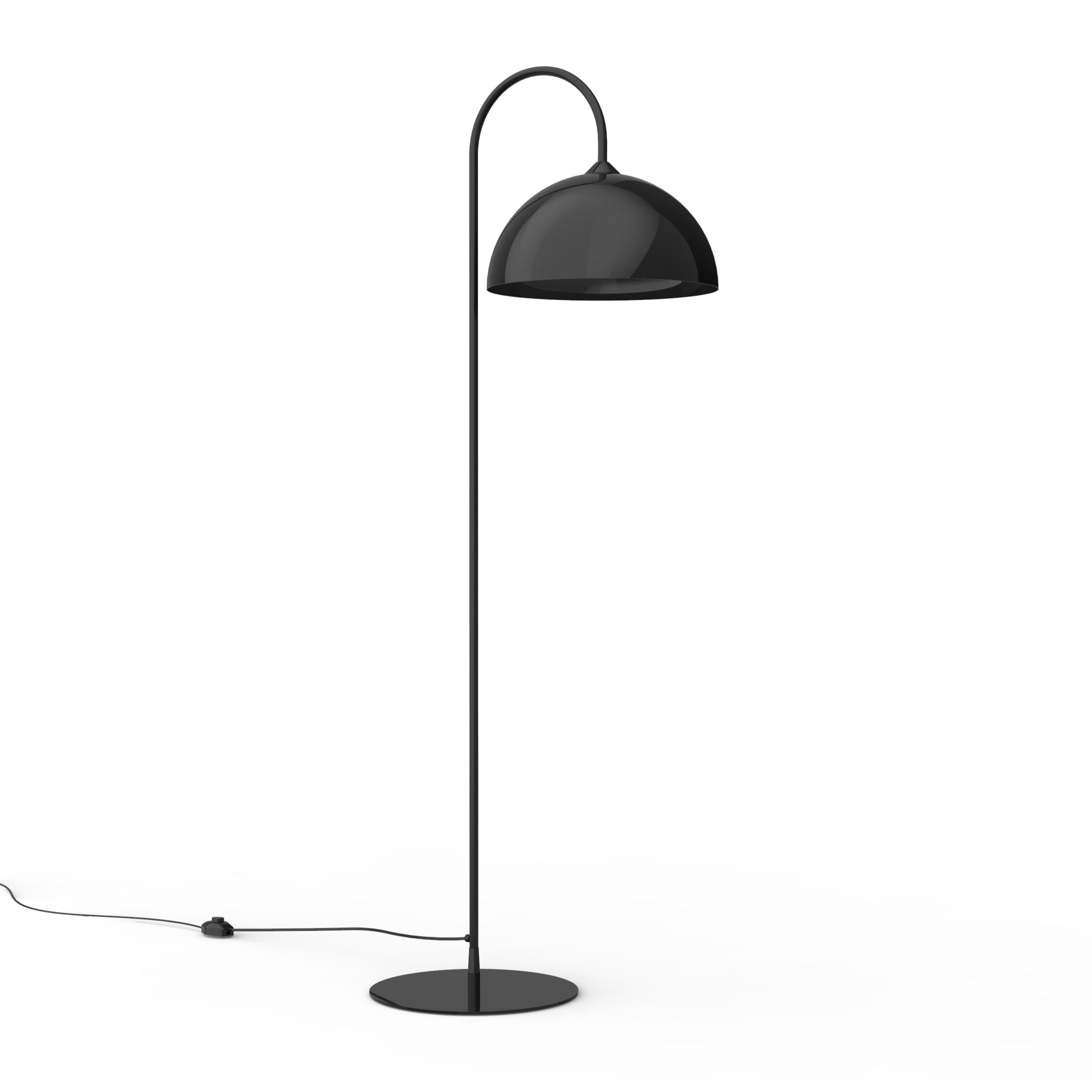 Lumicom Stehleuchte Schwarz Hochglanz 40x170x40 cm