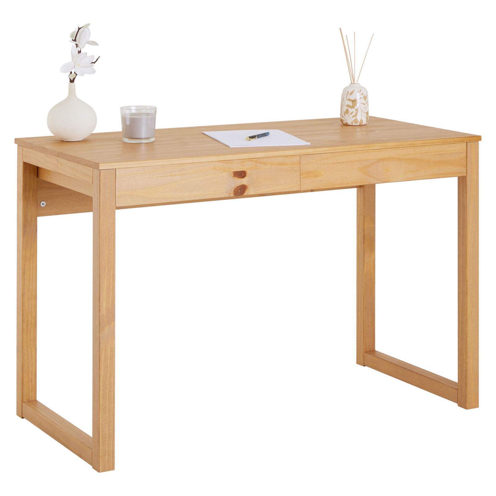 IDIMEX SCHREIBTISCH Braun 110cm × 54cm × 75cm