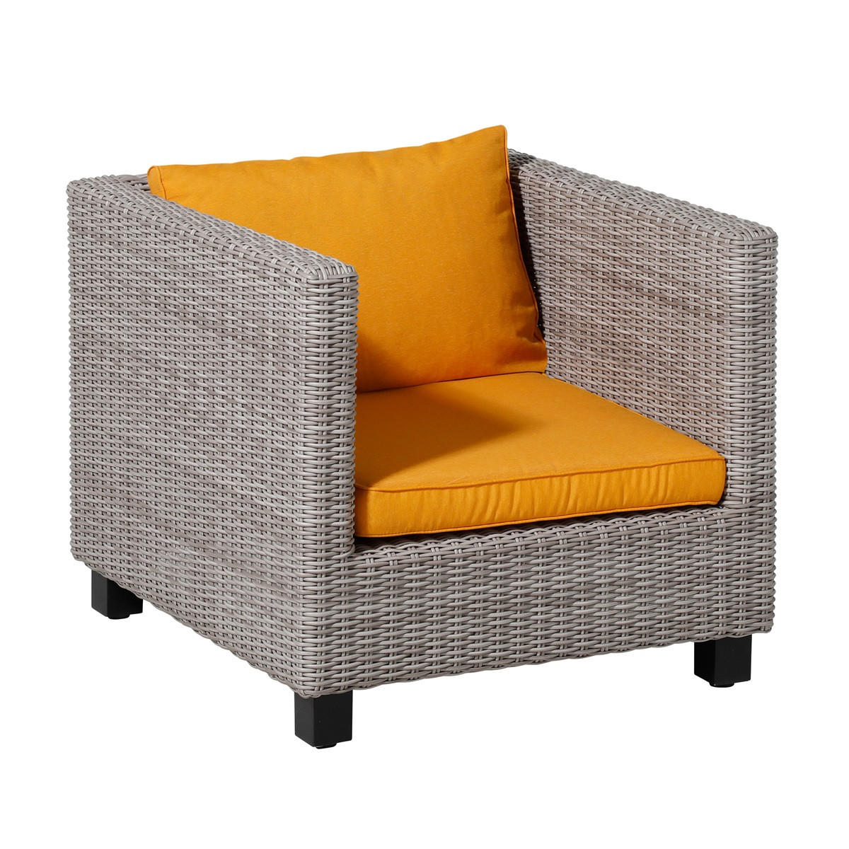 SITZKISSEN Panama 60/60 cm 2er-Set - Gelb, Textil (60/8/60cm) - Madison