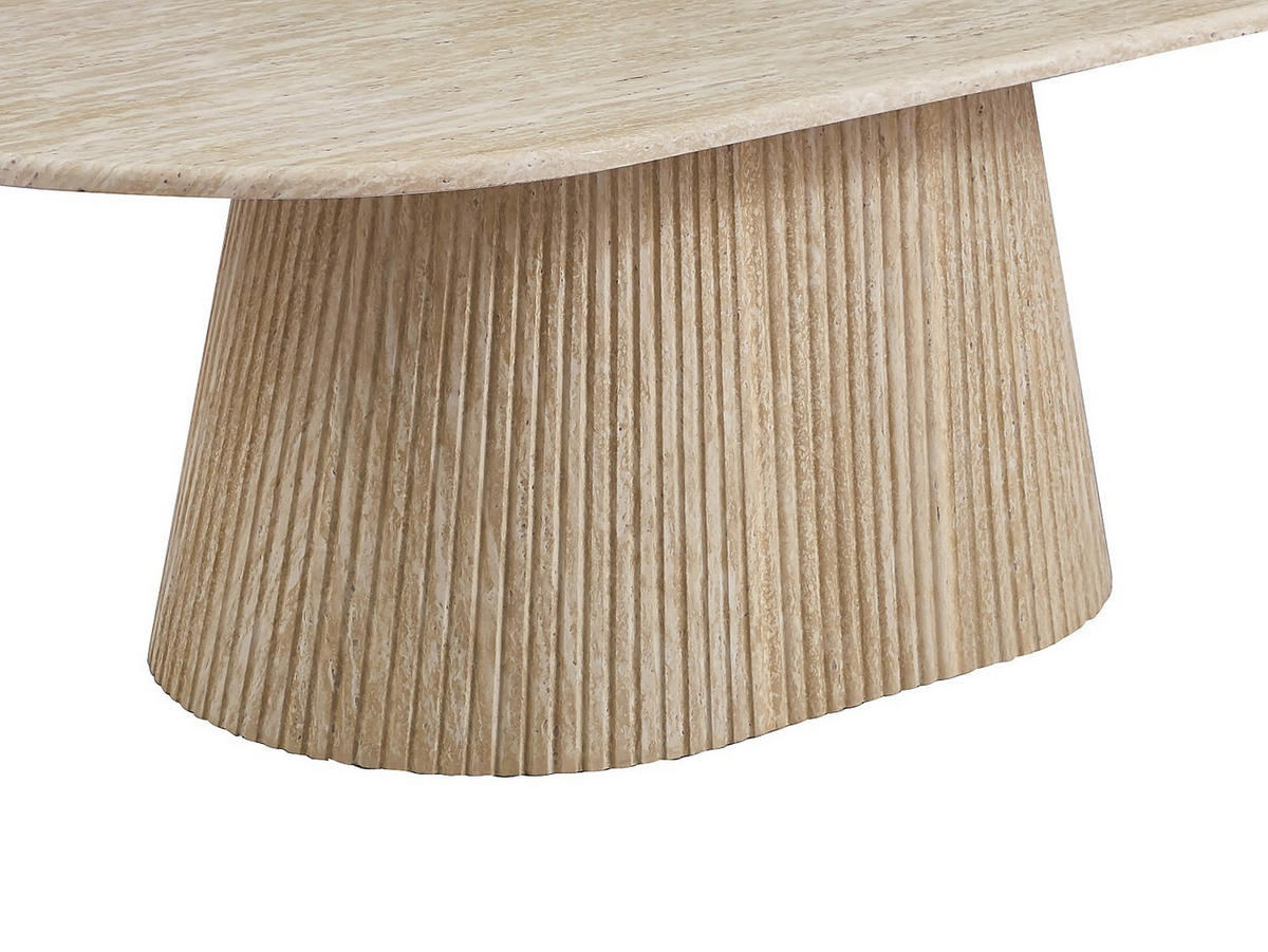 COUCHTISCH - 120 cm x 70 cm - stein - beige Tifuli - Beige, Holz/Stein (70/120/45cm) - Vente-Unique