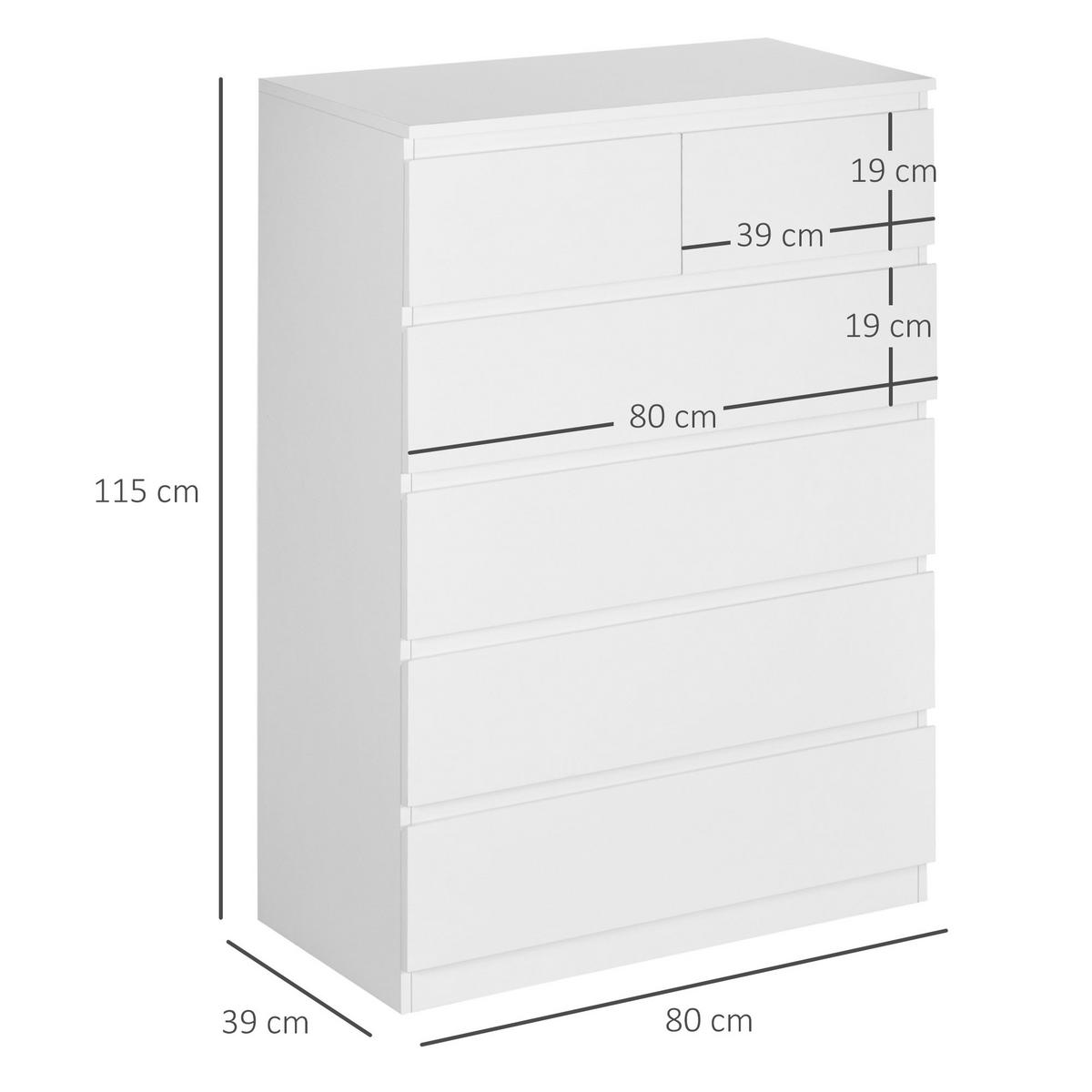 NACHTTISCH Weiß 1 Stück - Weiß, Kunststoff (39/115/80cm) - GiPP