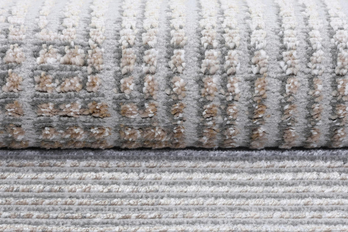 TEPPICH COMO Grau 120/170 cm - Grau, Kunststoff (120/170cm) - Tapiso