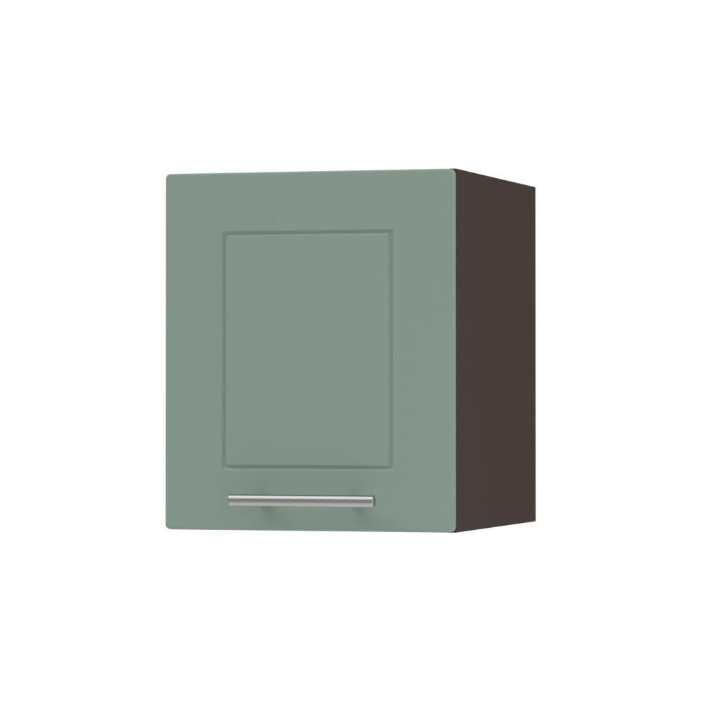 KLAPPHÄNGESCHRANK Kvantum W4B/30 Mint Matt / Lava Matt 30 / 32,5 / 36cm - Dunkelgrau/Mintgrün, Holz/Holzwerkstoff (30/36/32.5cm) - Feldmann-Wohnen