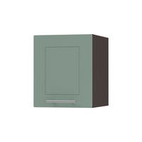 KLAPPHÄNGESCHRANK Kvantum W4B/30 Mint Matt / Lava Matt 30 / 32,5 / 36cm - Dunkelgrau/Mintgrün, Holz/Holzwerkstoff (30/36/32.5cm) - Feldmann-Wohnen