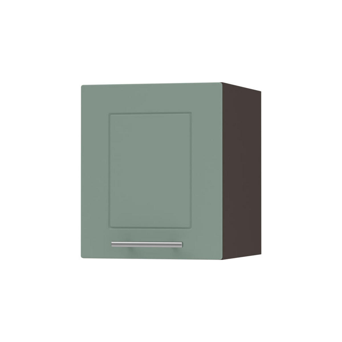 KLAPPHÄNGESCHRANK Kvantum W4B/30 Mint Matt / Lava Matt 30 / 32,5 / 36cm - Dunkelgrau/Mintgrün, Holz/Holzwerkstoff (30/36/32.5cm) - Feldmann-Wohnen