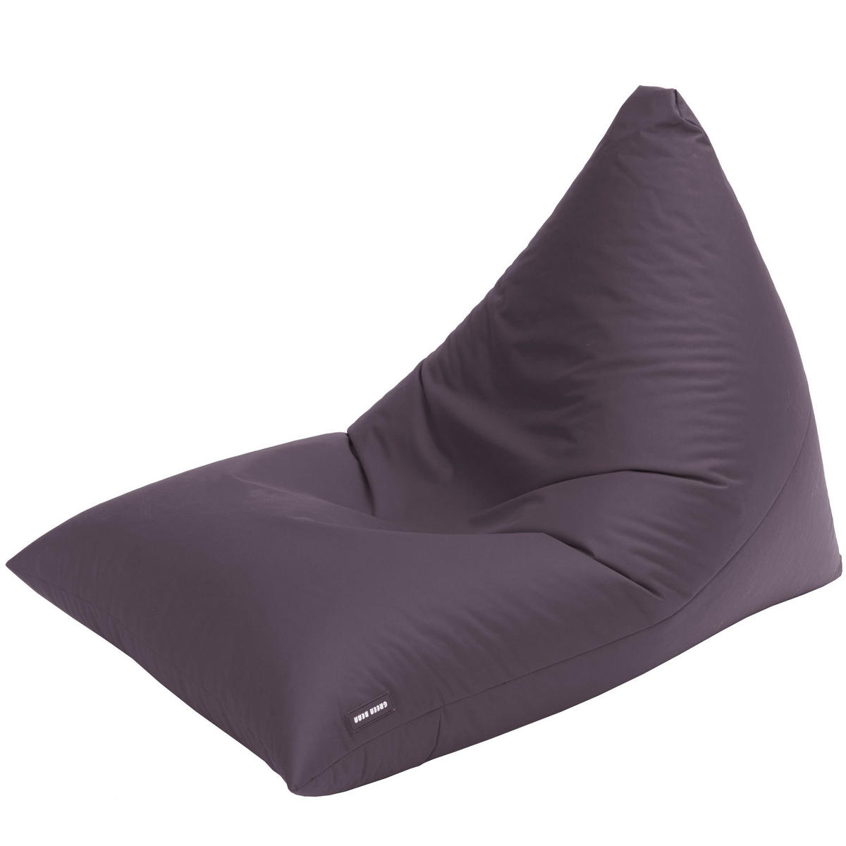 OUTDOOR SITZSACK Triangle 150x100x100cm - Anthrazit, Textil (100/100/150cm) - Green Bean
