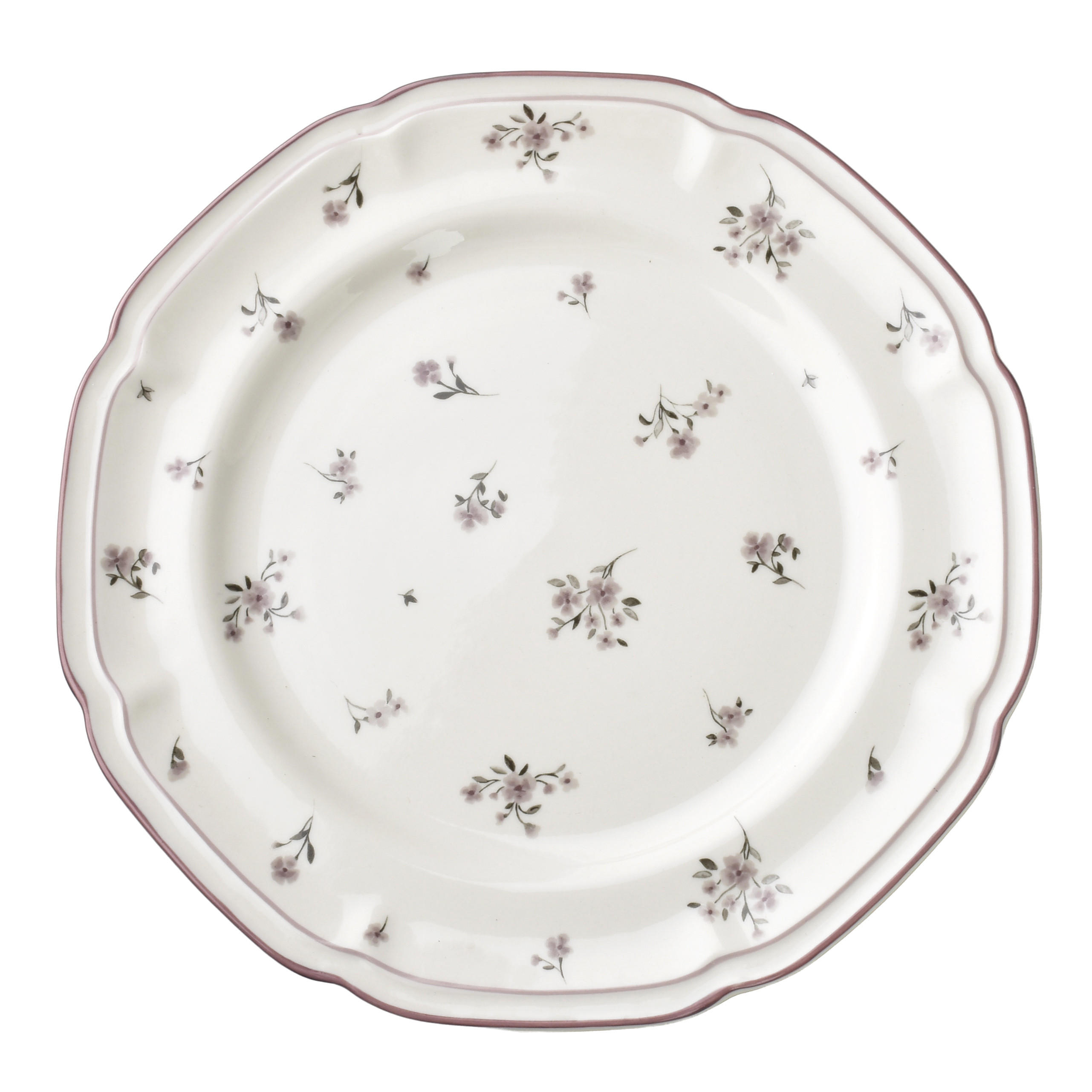 DINNERTELLER Rosalie Weiß 22x27x2.5 cm Porzellan - Weiß, Keramik (22cm) - Mondex